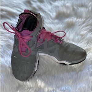 Reebok Nanoweb ZRated Training Shoe Sneaker Women’s Size 8 Gray/Pink